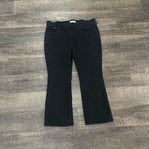 Madewell Mid Rise Kick Out Black Jeans Size 32 P